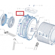 TYLNA CZĘŚĆ ZBIORNIKA ŁOŻYSKA TUB REAR PART 8KG DI C00666326