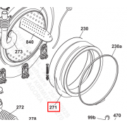 FARTUCH USZCZELKA WIZJERA ZAMIENNIK 43026507 - 70006598