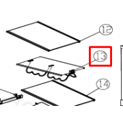 PÓŁKA LODÓWKI Z MIEJSCEM NA BUTELKI - 49099303