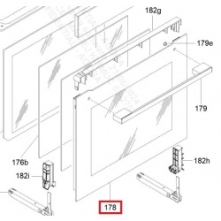 SZYBA DRZWI PIEKARNIKA HAIER ZEWNĘTRZNA 70029589 OVEN DOOR GLASS