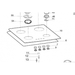 C00634259   COOKTOP - GAS GLASS 4B NB CT 60 WHP SB 2 (RYS 10)