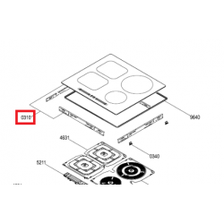 SZKŁO ROBOCZE TOP ASSY I100 590MM WL S5360 BF/W C00633348