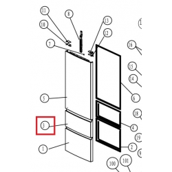 FRONT DRZWI SZUFLADY GÓRNEJ ZAMRAŻARKI 49055680