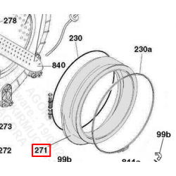 FARTUCH PRALKI CANDY ZAMIENNIK 43033765 - 70006602