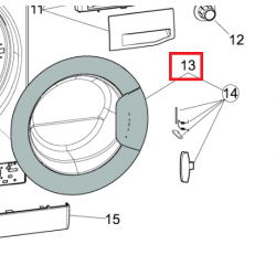 DRZWICZKI KOMPL. WM DOOR ASSY BLK/DARK W